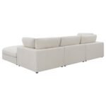 SERENE 4-PIECE UPHOLSTERED MODULAR SECTIONAL SOFA BEIGE - Image 4