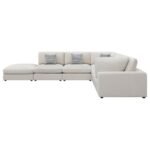SERENE 6-PIECE UPHOLSTERED MODULAR SECTIONAL SOFA BEIGE - Image 3
