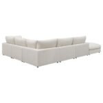 SERENE 6-PIECE UPHOLSTERED MODULAR SECTIONAL SOFA BEIGE - Image 4