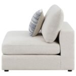 SERENE UPHOLSTERED ARMLESS CHAIR BEIGE - Image 5