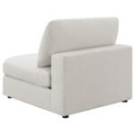 SERENE UPHOLSTERED ARMLESS CHAIR BEIGE - Image 6