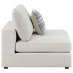 SERENE UPHOLSTERED ARMLESS CHAIR BEIGE - Image 8