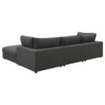 SERENE 4-PIECE UPHOLSTERED MODULAR SECTIONAL SOFA CHARCOAL - Image 4