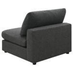 SERENE 4-PIECE UPHOLSTERED MODULAR SECTIONAL SOFA CHARCOAL - Image 7