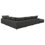 SERENE 6-PIECE UPHOLSTERED MODULAR SECTIONAL SOFA CHARCOAL - Image 4