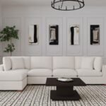 LAKEVIEW 5-PIECE UPHOLSTERED MODULAR SECTIONAL SOFA IVORY
