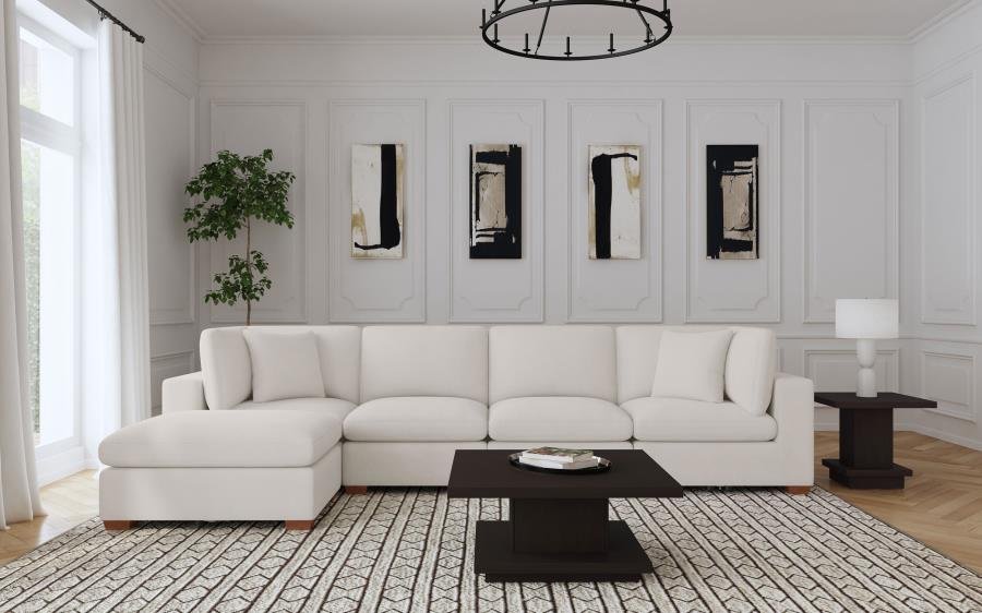 551461-SETB_01x900.jpg LAKEVIEW 5-PIECE UPHOLSTERED MODULAR SECTIONAL SOFA IVORY - Image 1