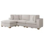LAKEVIEW 5-PIECE UPHOLSTERED MODULAR SECTIONAL SOFA IVORY - Image 3