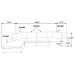 LAKEVIEW 5-PIECE UPHOLSTERED MODULAR SECTIONAL SOFA IVORY - Image 15
