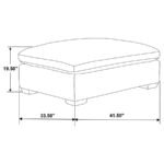 LAKEVIEW 5-PIECE UPHOLSTERED MODULAR SECTIONAL SOFA IVORY - Image 18