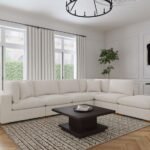LAKEVIEW 6-PIECE UPHOLSTERED MODULAR SECTIONAL SOFA IVORY