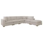 LAKEVIEW 6-PIECE UPHOLSTERED MODULAR SECTIONAL SOFA IVORY - Image 3
