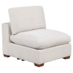 LAKEVIEW 6-PIECE UPHOLSTERED MODULAR SECTIONAL SOFA IVORY - Image 5