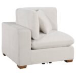 LAKEVIEW 6-PIECE UPHOLSTERED MODULAR SECTIONAL SOFA IVORY - Image 6