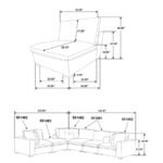 LAKEVIEW 6-PIECE UPHOLSTERED MODULAR SECTIONAL SOFA IVORY - Image 9