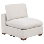 LAKEVIEW UPHOLSTERED ARMLESS CHAIR IVORY