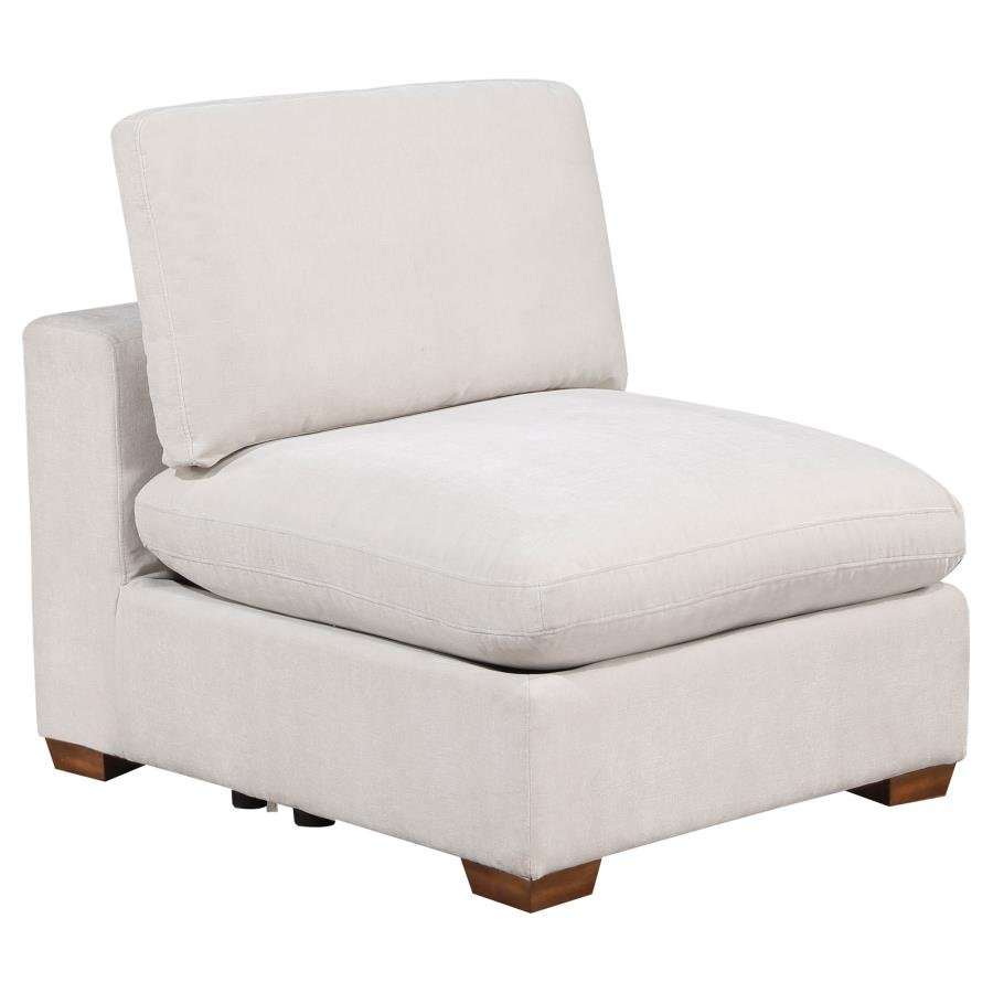 551461_02x900.jpg LAKEVIEW UPHOLSTERED ARMLESS CHAIR IVORY - Image 1