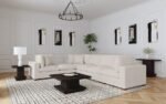 LAKEVIEW UPHOLSTERED ARMLESS CHAIR IVORY - Image 9