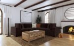 LAKEVIEW 6-PIECE UPHOLSTERED MODULAR SECTIONAL CHOCOLATE - Image 2