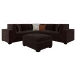 LAKEVIEW 6-PIECE UPHOLSTERED MODULAR SECTIONAL CHOCOLATE - Image 3