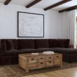 LAKEVIEW 5-PIECE UPHOLSTERED MODULAR SECTIONAL CHOCOLATE