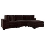 LAKEVIEW 5-PIECE UPHOLSTERED MODULAR SECTIONAL CHOCOLATE - Image 3