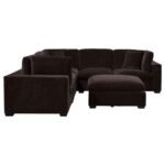 LAKEVIEW 6-PIECE UPHOLSTERED MODULAR SECTIONAL CHOCOLATE - Image 6