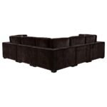 LAKEVIEW 6-PIECE UPHOLSTERED MODULAR SECTIONAL CHOCOLATE - Image 8