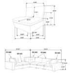 LAKEVIEW 6-PIECE UPHOLSTERED MODULAR SECTIONAL CHOCOLATE - Image 10