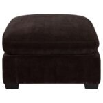 LAKEVIEW RECTANGULAR UPHOLSTERED OTTOMAN DARK CHOCOLATE - Image 3