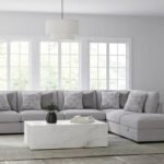 CAMBRIA 6-PIECE UPHOLSTERED MODULAR SECTIONAL SOFA GREY
