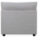 CAMBRIA UPHOLSTERED ARMLESS CHAIR GREY - Image 7