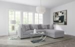 CAMBRIA UPHOLSTERED ARMLESS CHAIR GREY - Image 14
