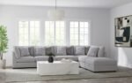 CAMBRIA UPHOLSTERED ARMLESS CHAIR GREY - Image 18