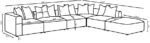 JENNIFER 6-PIECE UPHOLSTERED MODULAR SECTIONAL TERRACOTTA - Image 17