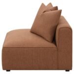 JENNIFER UPHOLSTERED ARMLESS CHAIR TERRACOTTA - Image 5