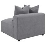 JENNIFER 6-PIECE UPHOLSTERED MODULAR SECTIONAL GREY - Image 9