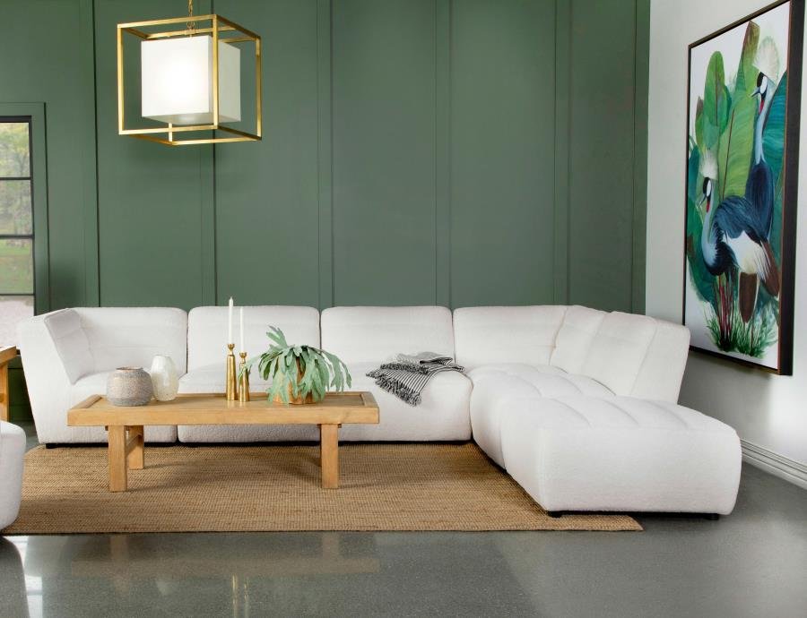 551621-SET_01x900.jpg SUNNY 6-PIECE UPHOLSTERED MODULAR SECTIONAL SOFA NATURAL - Image 1
