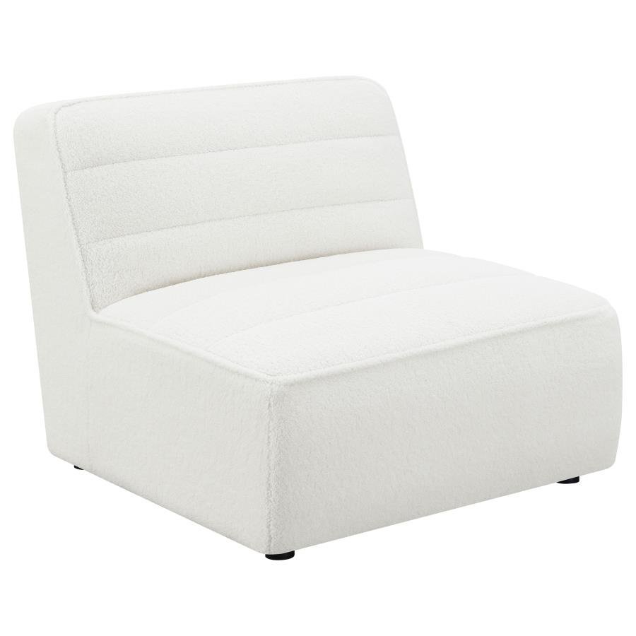 551621_02x900.jpg SUNNY UPHOLSTERED ARMLESS CHAIR NATURAL - Image 1