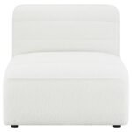 SUNNY UPHOLSTERED ARMLESS CHAIR NATURAL - Image 3