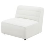 SUNNY UPHOLSTERED ARMLESS CHAIR NATURAL - Image 4