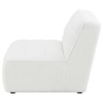 SUNNY UPHOLSTERED ARMLESS CHAIR NATURAL - Image 5