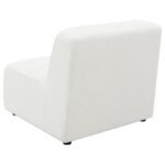 SUNNY UPHOLSTERED ARMLESS CHAIR NATURAL - Image 6