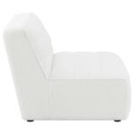 SUNNY UPHOLSTERED ARMLESS CHAIR NATURAL - Image 8