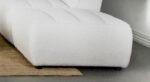 SUNNY SQUARE UPHOLSTERED OTTOMAN NATURAL - Image 2