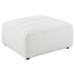SUNNY SQUARE UPHOLSTERED OTTOMAN NATURAL