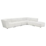 SUNNY SQUARE UPHOLSTERED OTTOMAN NATURAL - Image 6