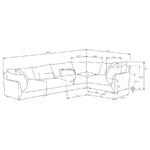 SASHA 5-PIECE UPHOLSTERED MODULAR SECTIONAL BARELY BLACK - Image 16