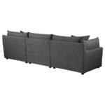 SASHA 3-PIECE UPHOLSTERED SOFA BARELY BLACK - Image 7