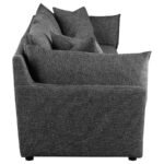 SASHA 3-PIECE UPHOLSTERED SOFA BARELY BLACK - Image 8